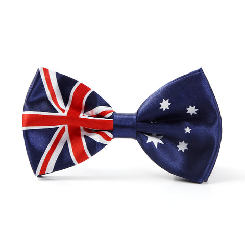 Fashion Polyester "Australia Flag" pattern Bow tie