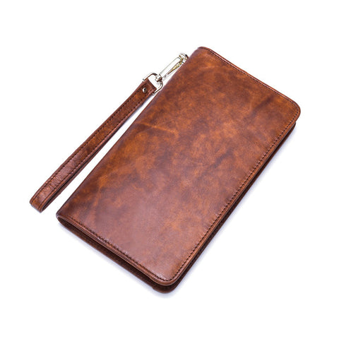 Simple Genuine Leather men wallets